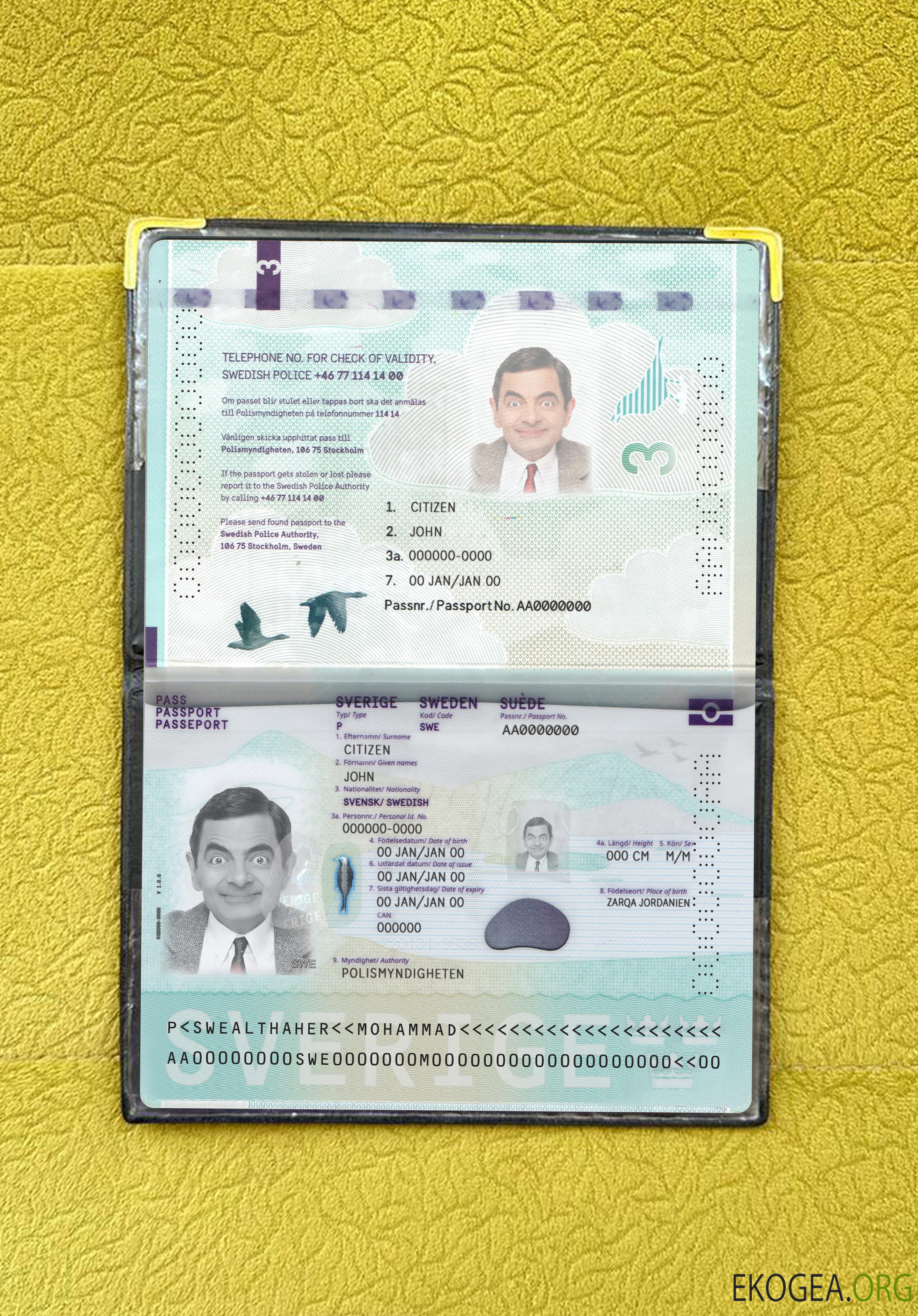 Nouveau photolook du passeport suédois 2022 présent